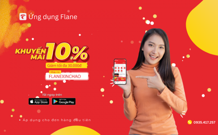  Flane giảm giá 10% dành cho thành viên mới