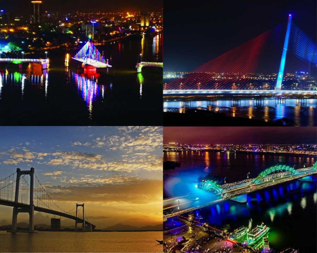 Chiêm ngưỡng trọn vẹn 4 cây cầu nổi tiếng của thành phố Đà Nẵng hoa lệ. 