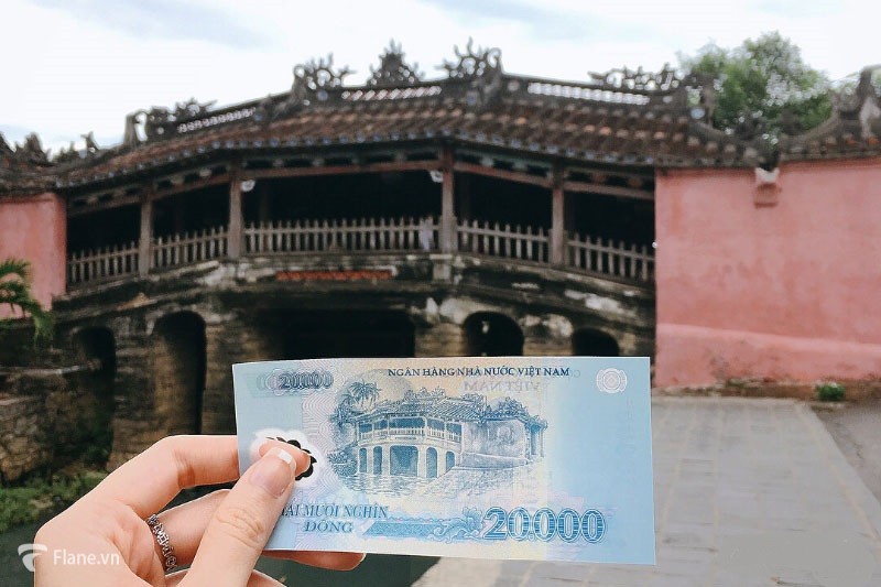 chùa Cầu được lưu giữ trên tiền Việt Nam