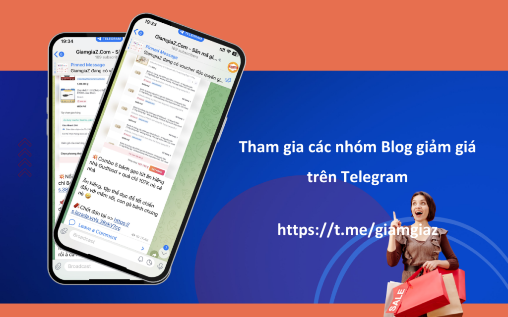 Các nhóm blog giảm giá trên telegram